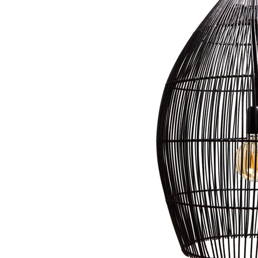 1304 Design Hanglamp RILEY mat zwart Ø43x55