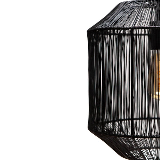 1304 Design Hanglamp SENNA mat zwart Ø30x32cm