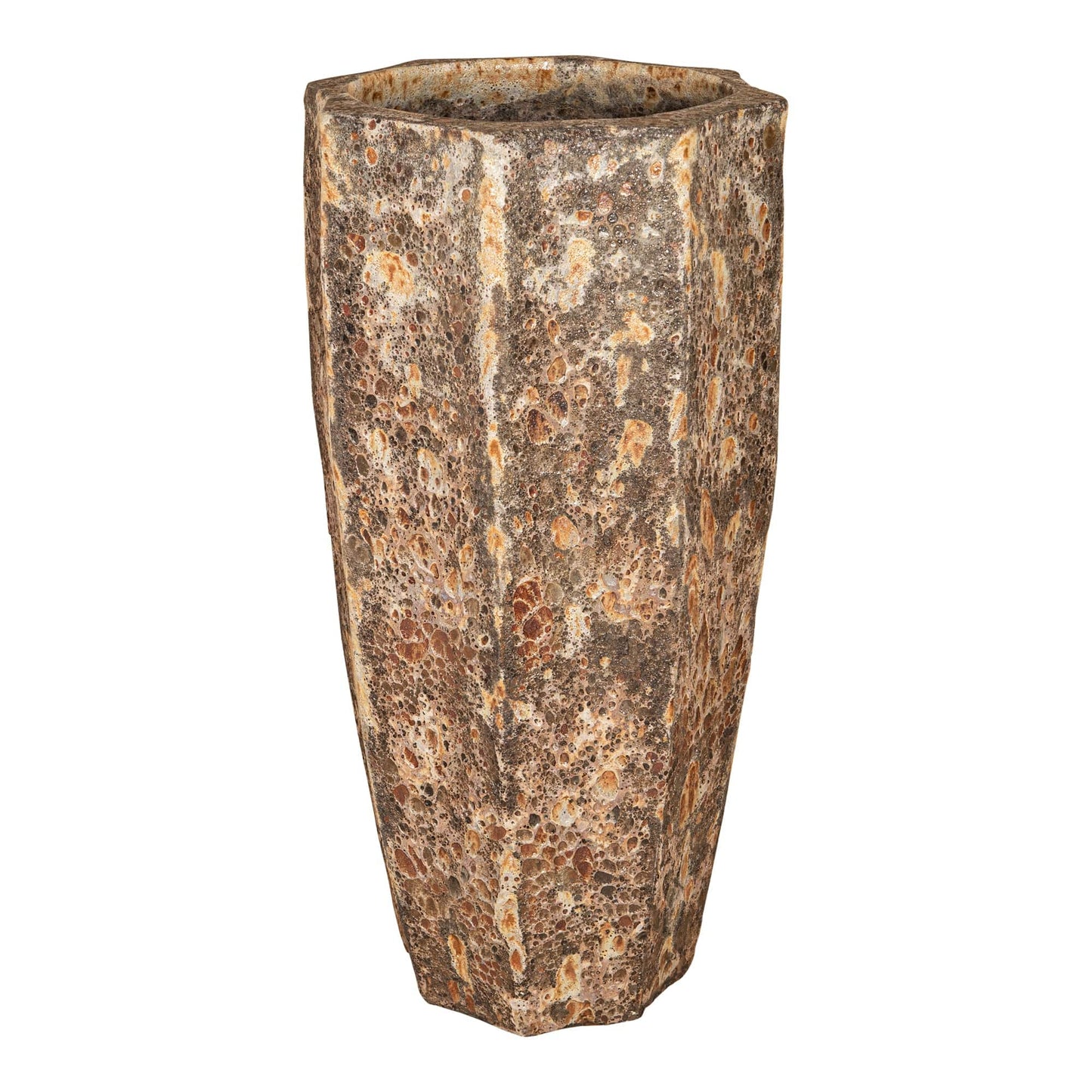 PTMD Harmoney Crèmekleurige keramische pot rond set van 2