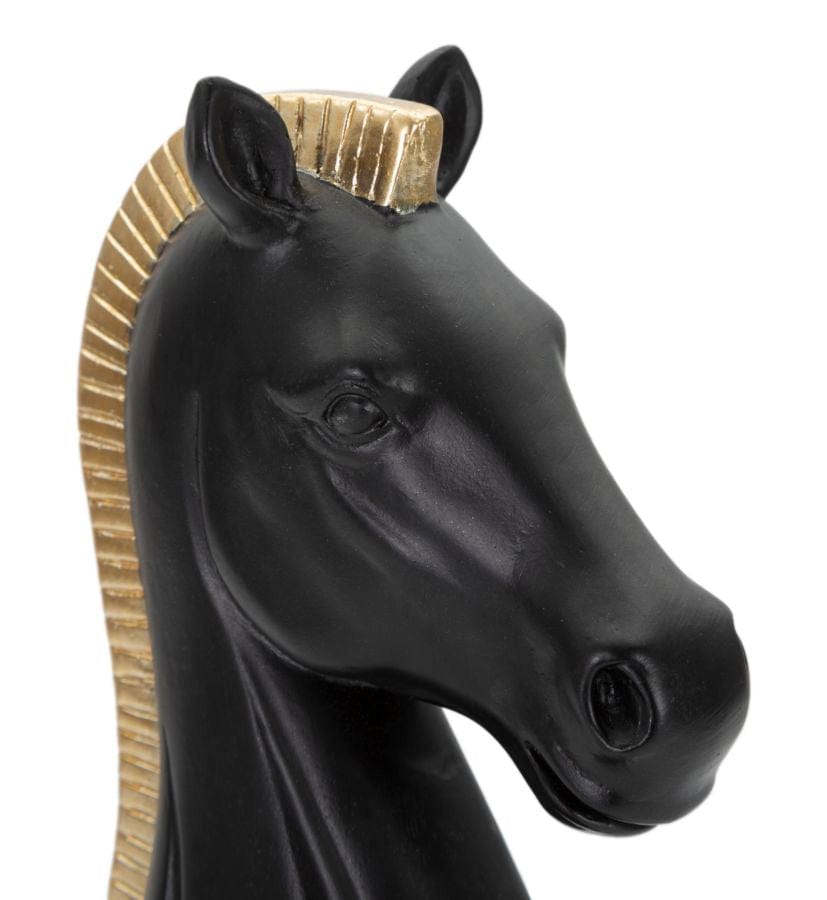 Mauro Ferretti HORSE BLACK AND GOLD CM 10,5X8,5X19