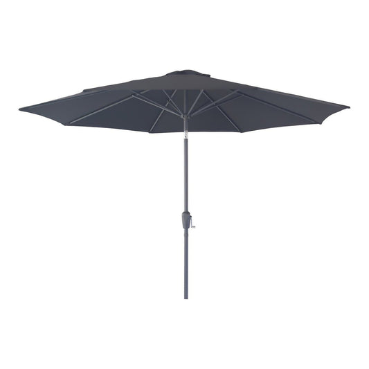 House Nordic ApS Houston Parasol - Parasol met slinger en kanteling, metalen paal, zwart, ø300 cm