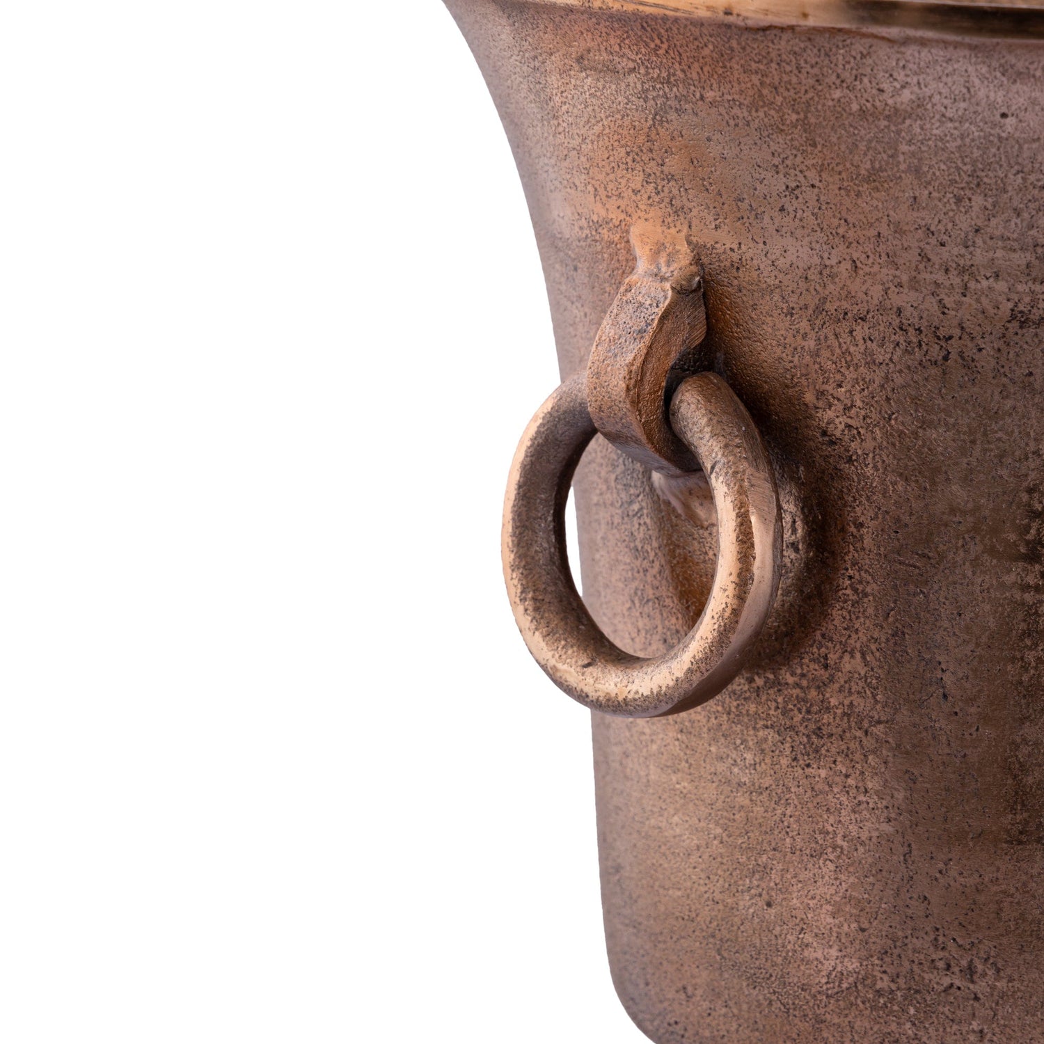 PTMD Idina Koperen alu wijnkoeler met handgrepen