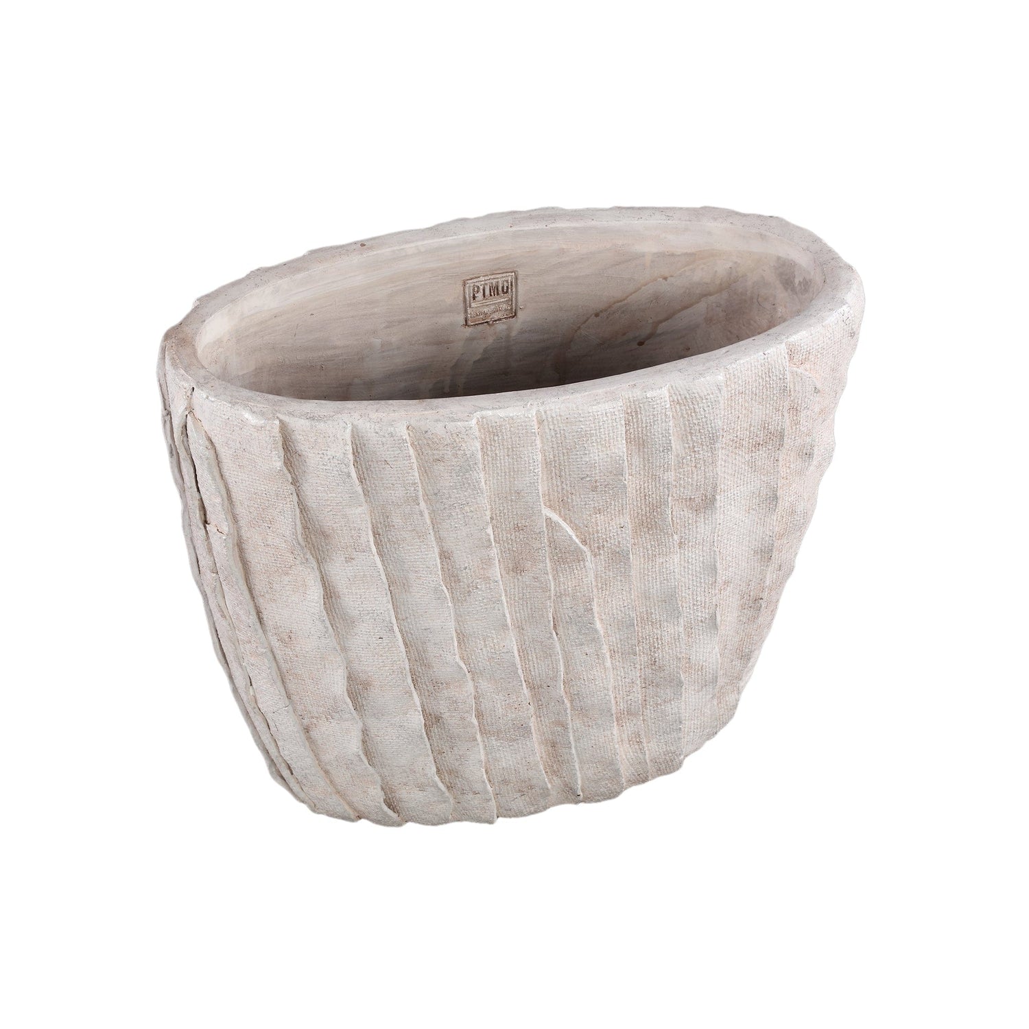 PTMD Illaria Bronze cement ovale potlagen L