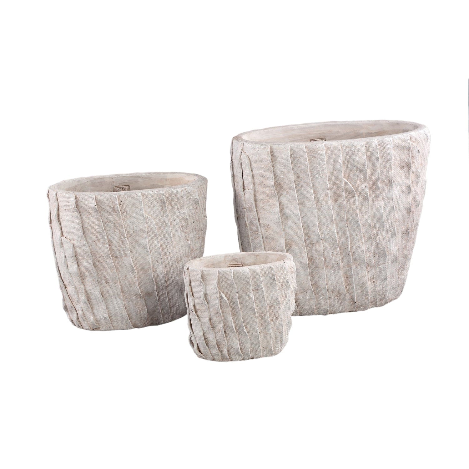 PTMD Illaria Bronze cement ovale potlagen L