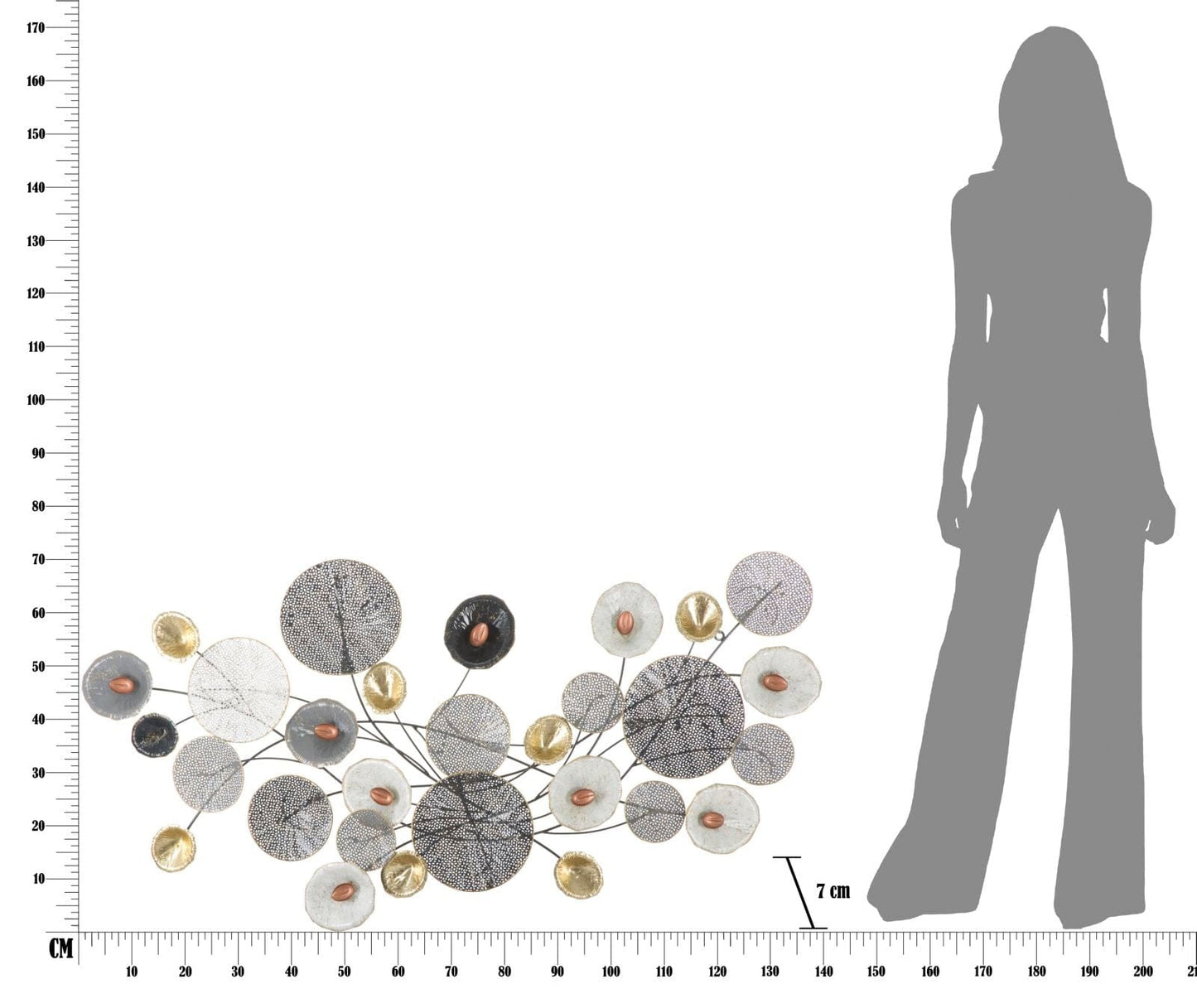 Mauro Ferretti IRON PANEL GRID CM 135X7,5X69