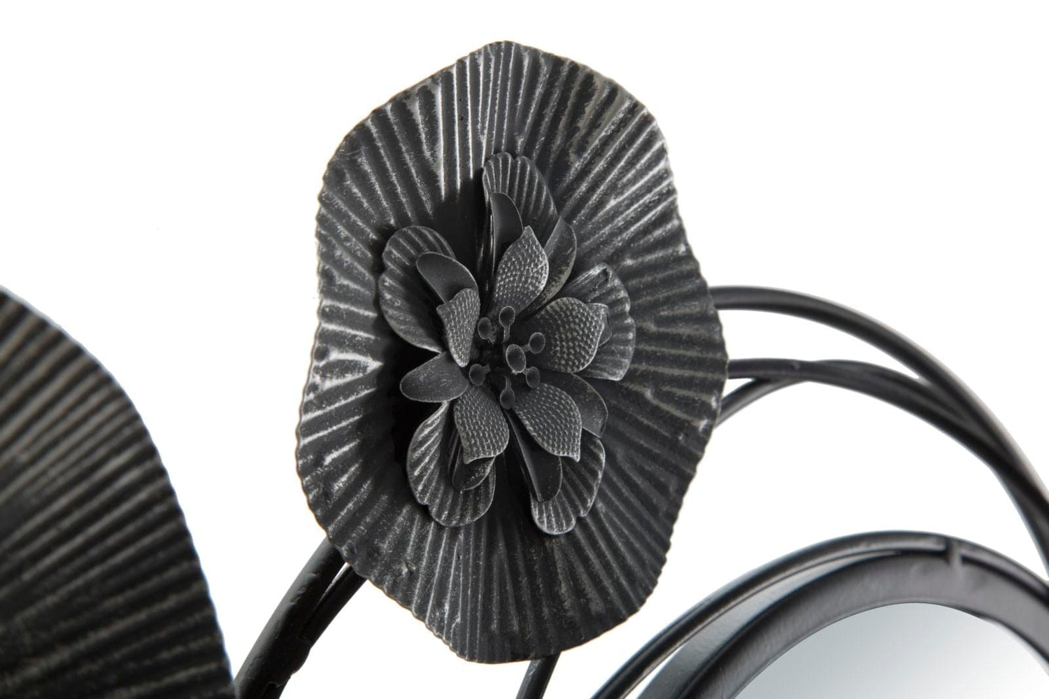 Mauro Ferretti IRON PANEL WITH MIRRORS DARK ROUND CM 117X5,5X49