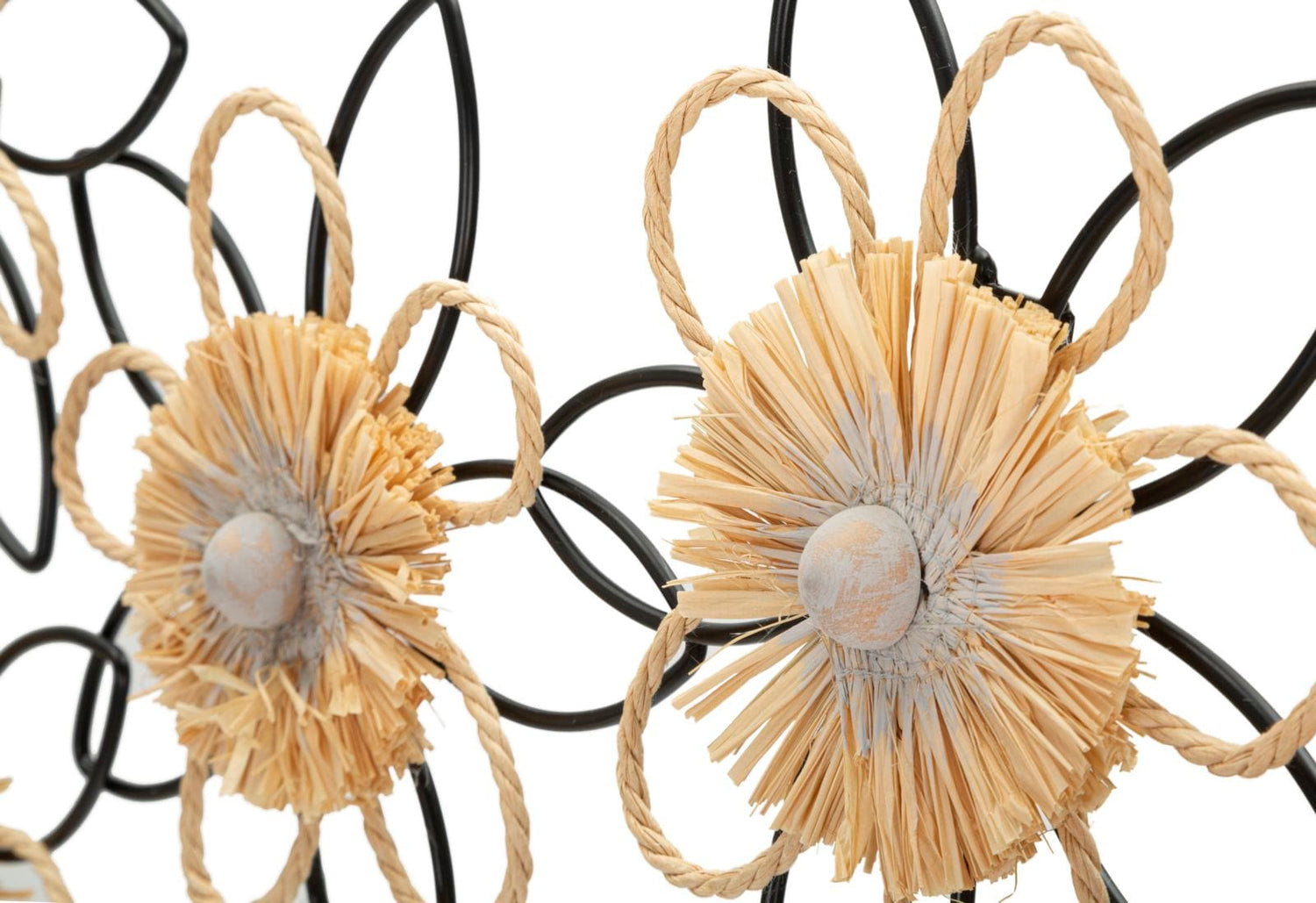 Mauro Ferretti IRON/RAFFIA WALL PANEL FLOW CM 60X4X35