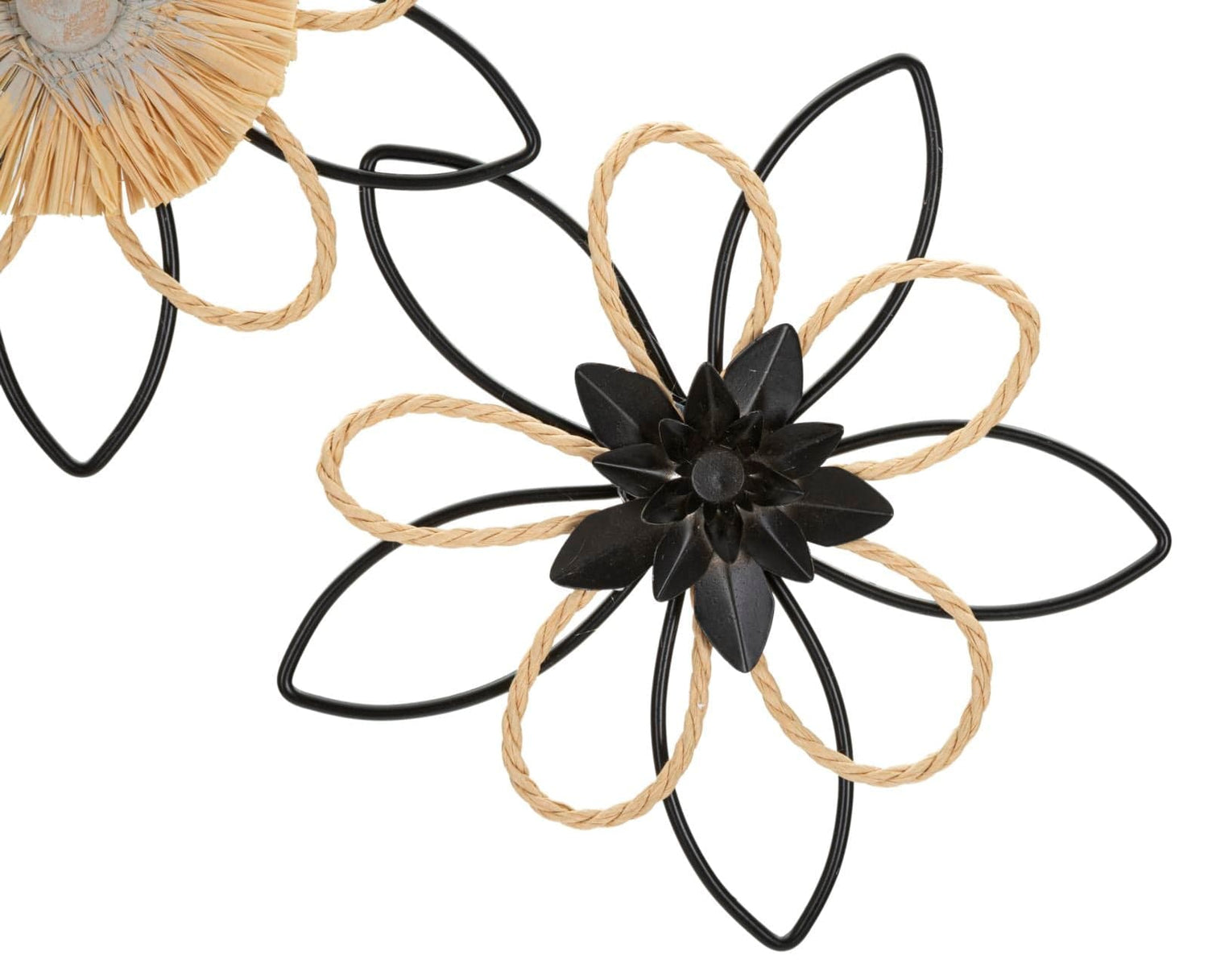 Mauro Ferretti IRON/RAFFIA WALL PANEL FLOW CM 60X4X35