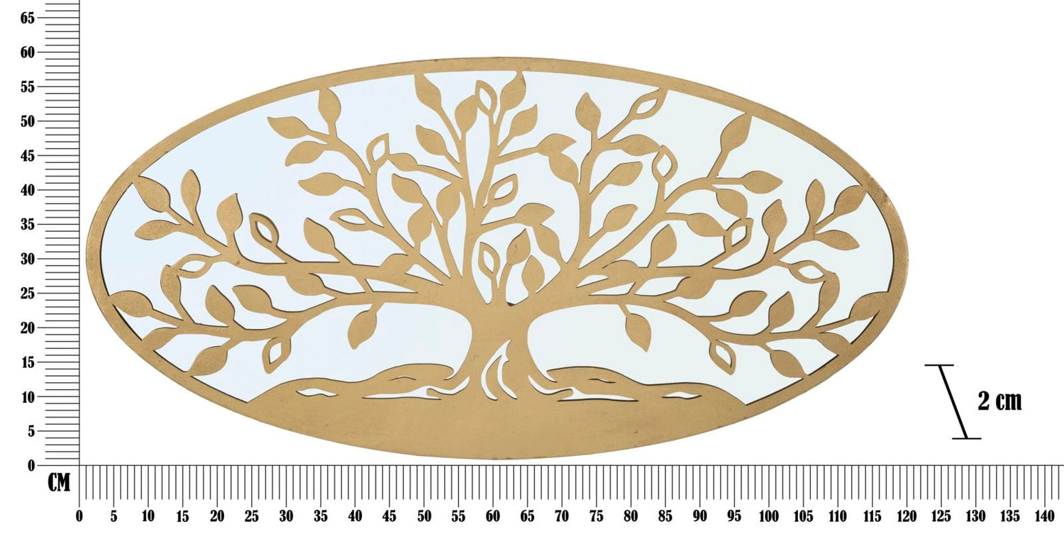Mauro Ferretti IRON WALL PANEL ALBERO DELLA VITA MIRROR CM 120X2X60
