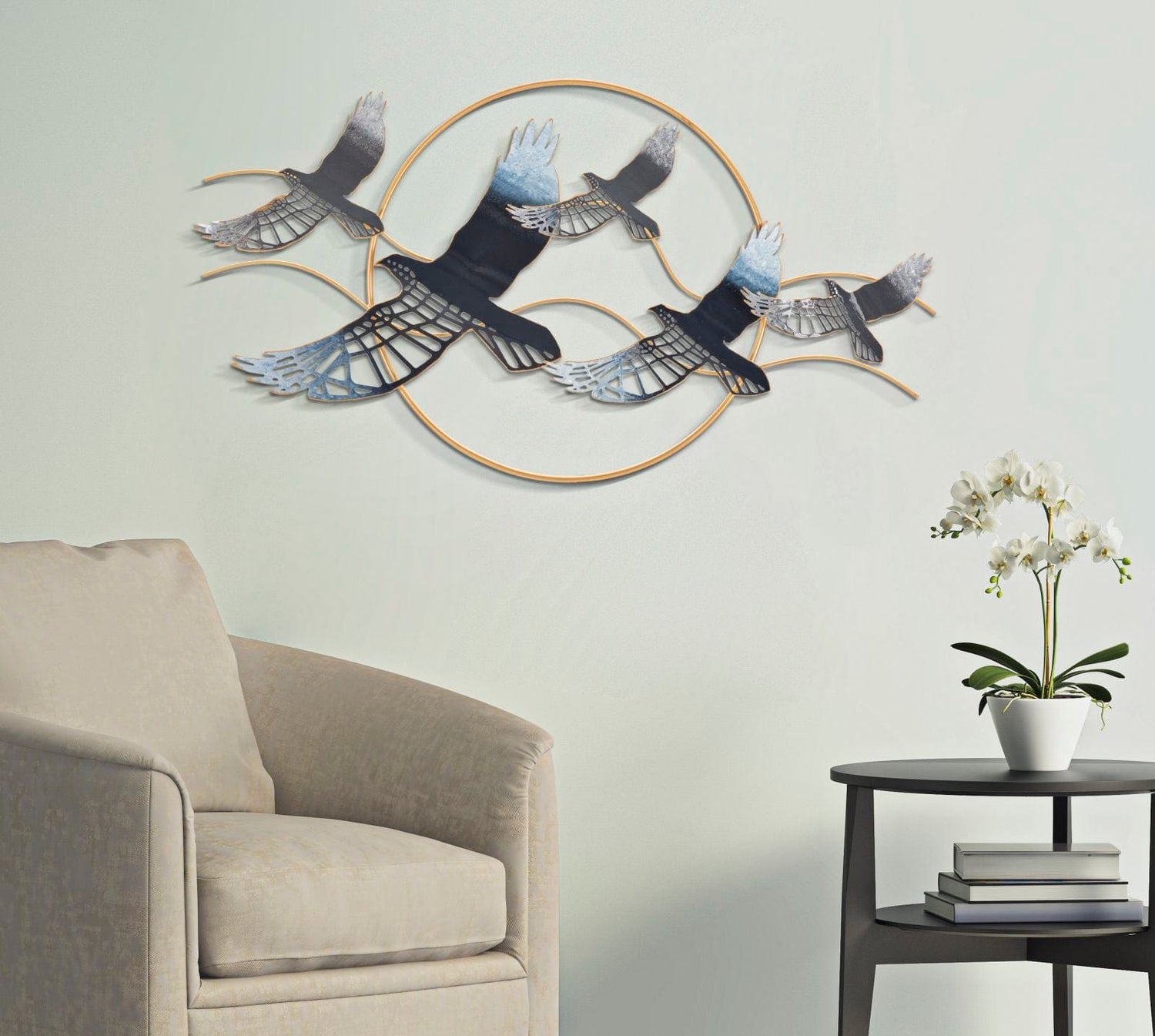 Mauro Ferretti IRON WALL PANEL BIRD CM 91X7X50