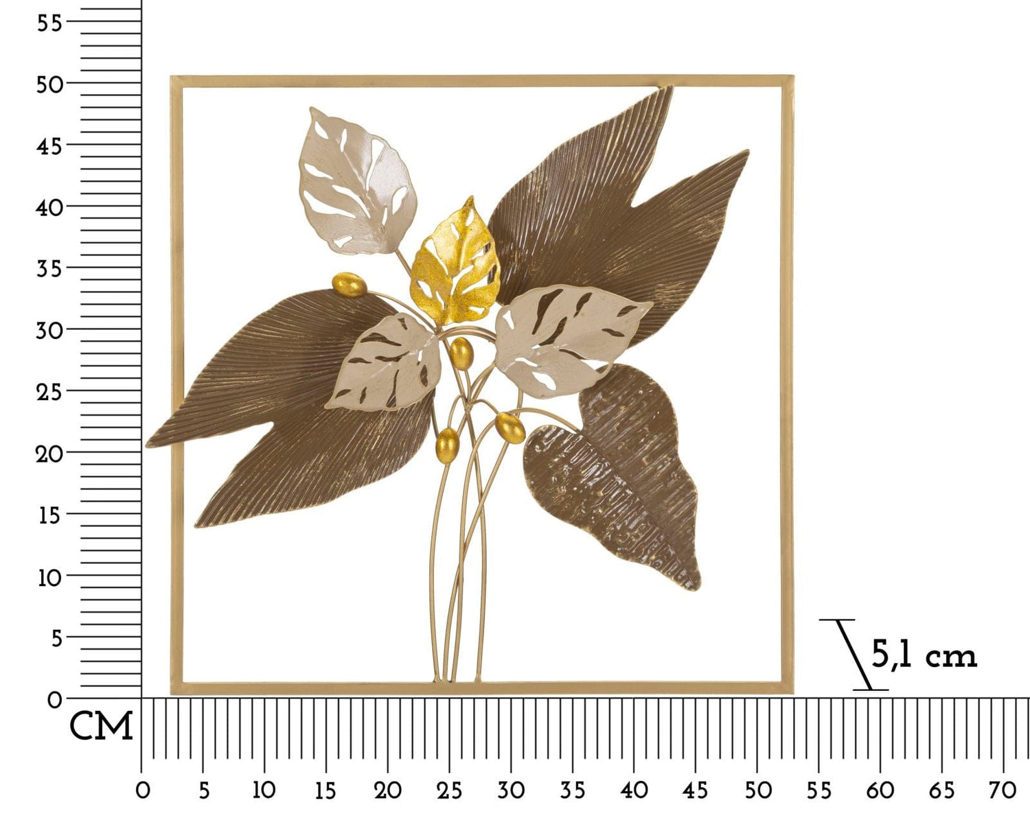 Mauro Ferretti IRON WALL PANEL BROWY CM 50,2X5,1X50,2