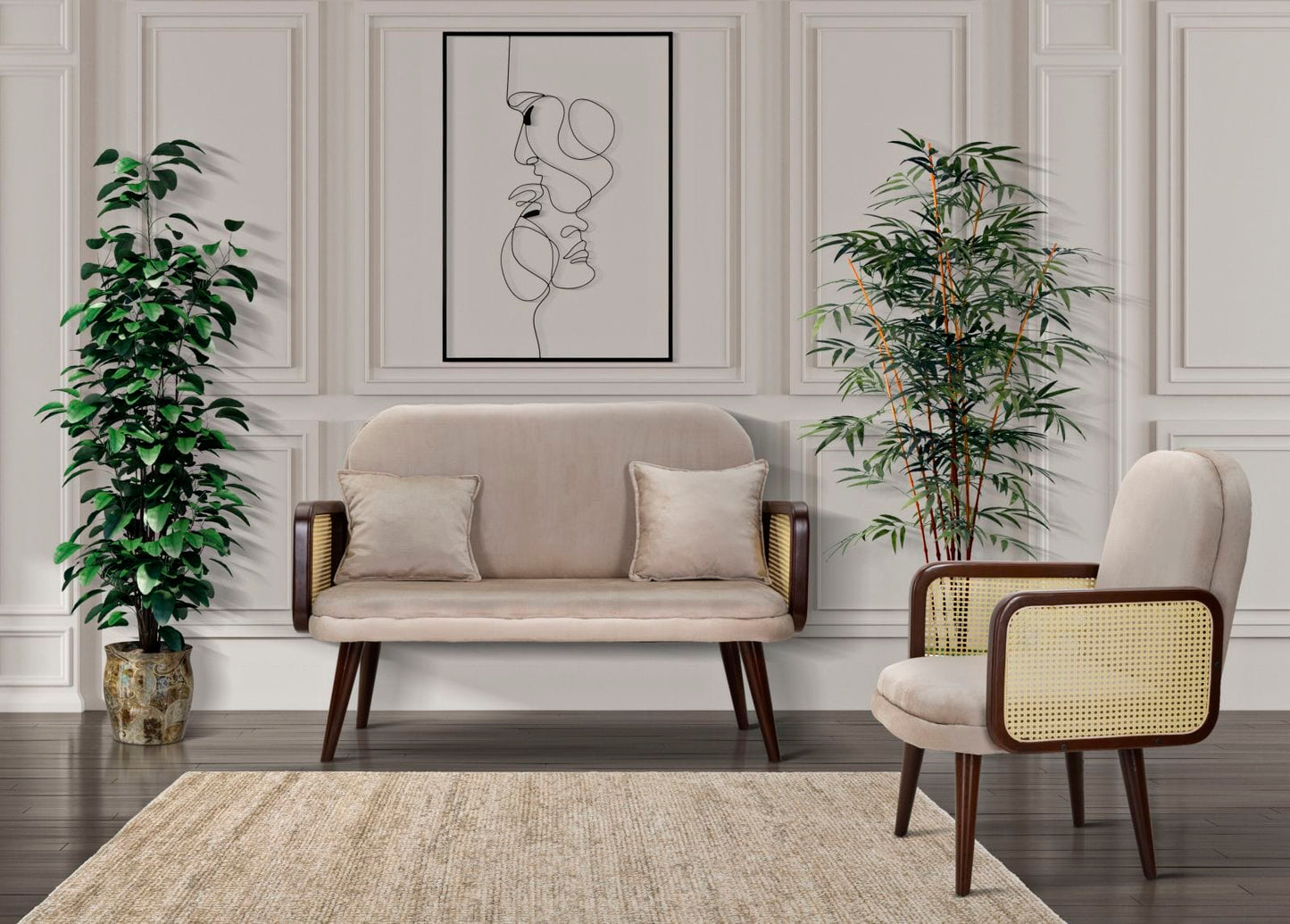 Mauro Ferretti IRON WALL PANEL COUPLE SIMPLY CM 70X1X100