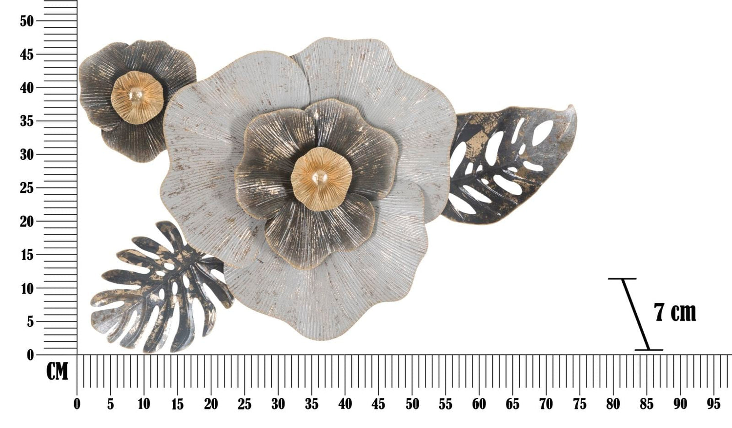 Mauro Ferretti IRON WALL PANEL EDY -B- CM 74,9X7X47,6