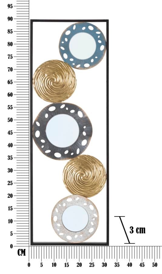 Mauro Ferretti IRON WALL PANEL GLOTY RET.-B- CM 31X3X90