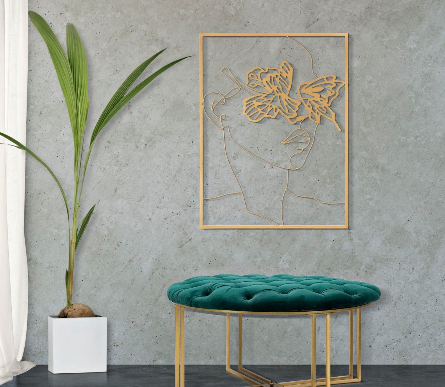 Mauro Ferretti IRON WALL PANEL GOLD FACE CM 60X1X80