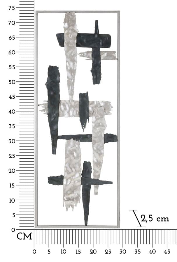 Mauro Ferretti IRON WALL PANEL NEW ART CM 28,6X2,5X74,3