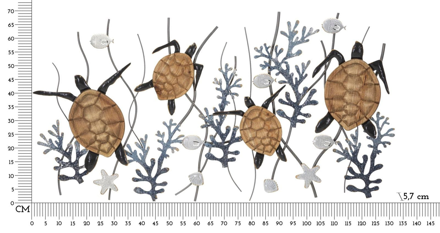 Mauro Ferretti IRON WALL PANEL TURTLE CM 132,7X5,7X69,9