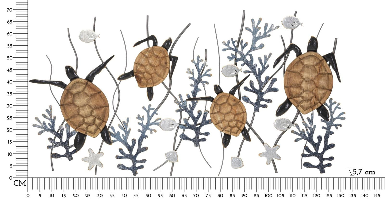 Mauro Ferretti IRON WALL PANEL TURTLE CM 132,7X5,7X69,9