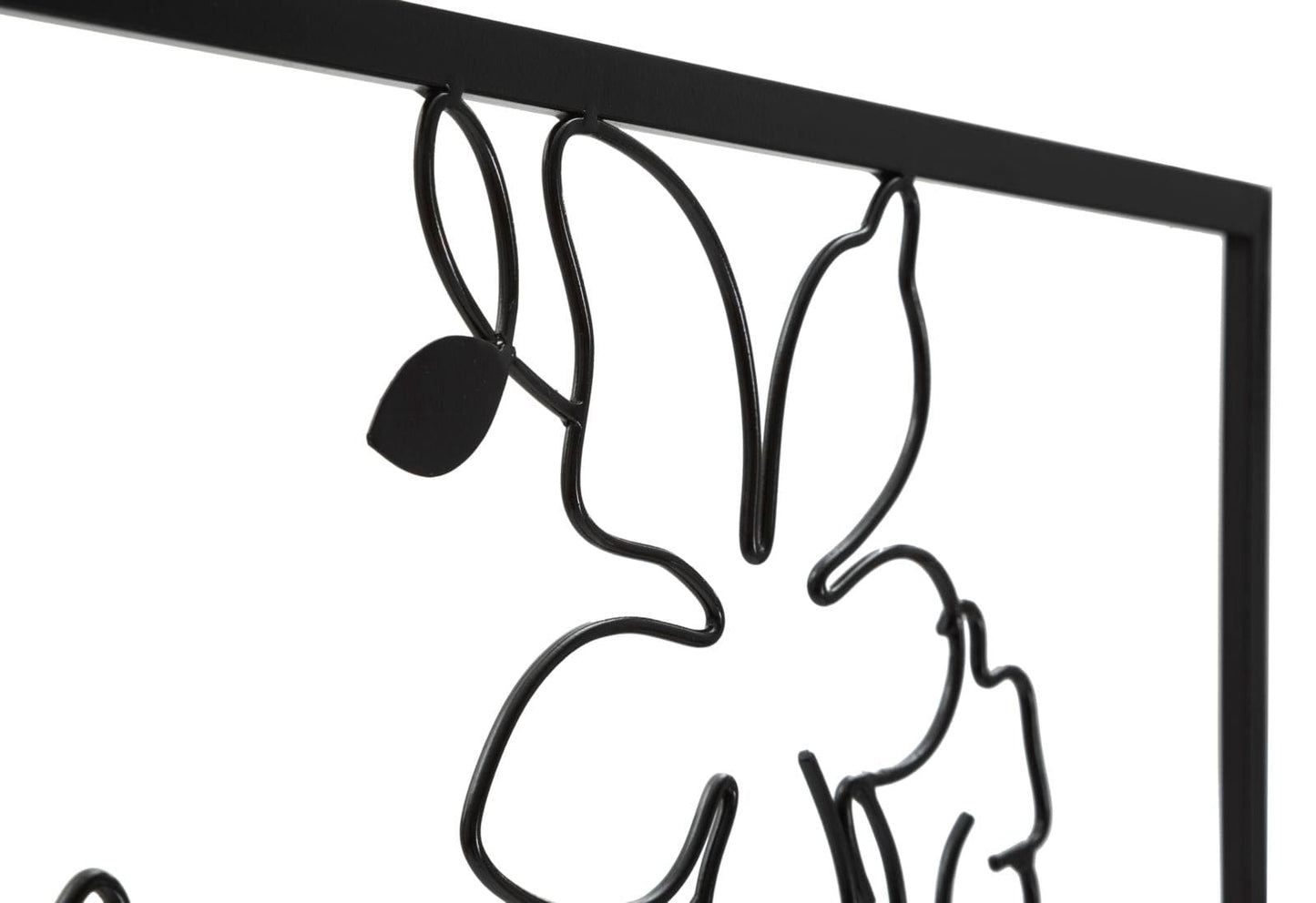 Mauro Ferretti IRON WALL PANEL WOMAN WITH FLOWERS CM 60X1X80