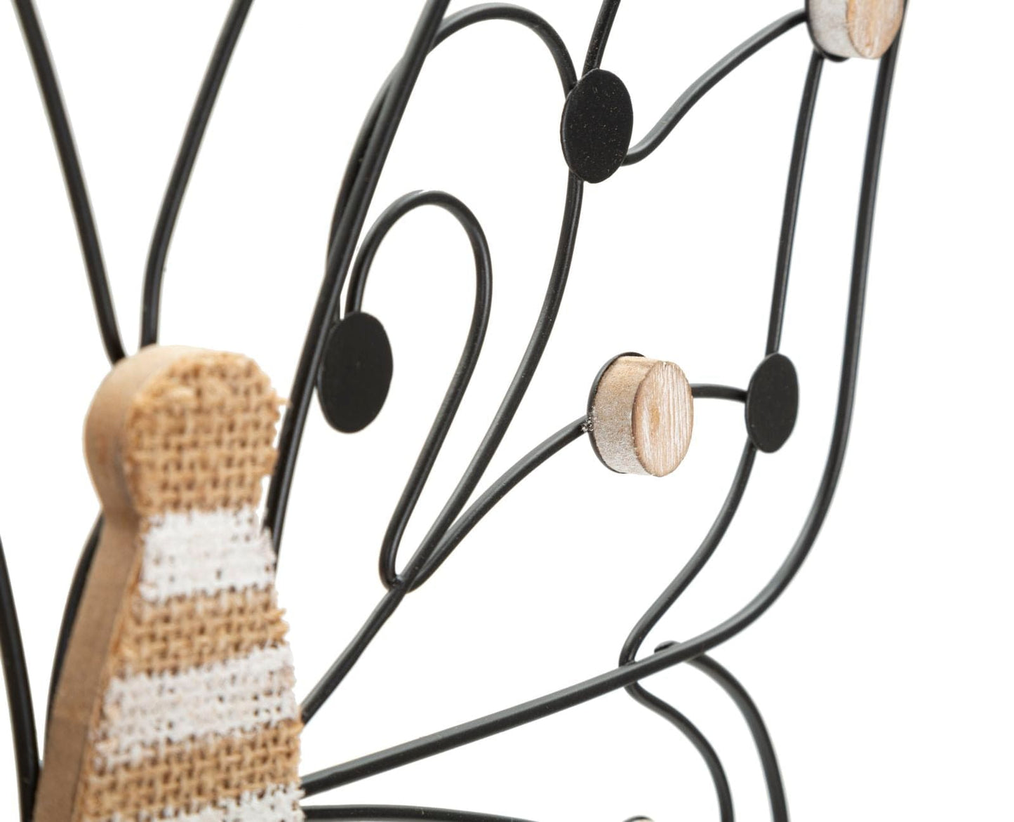 Mauro Ferretti IRON/WOOD WALL PANEL BUTTERFLY CM 39,5X1,5X33,5 MIN 2