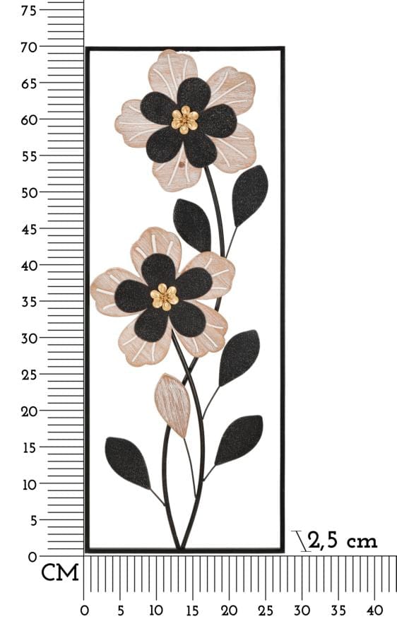 Mauro Ferretti IRON/WOOD WALL PANEL DIVAKER -B-CM 27X2,5X70