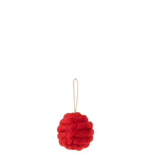 J-Line J-Line Bal Hanger Gebreid Wol Textiel Rood