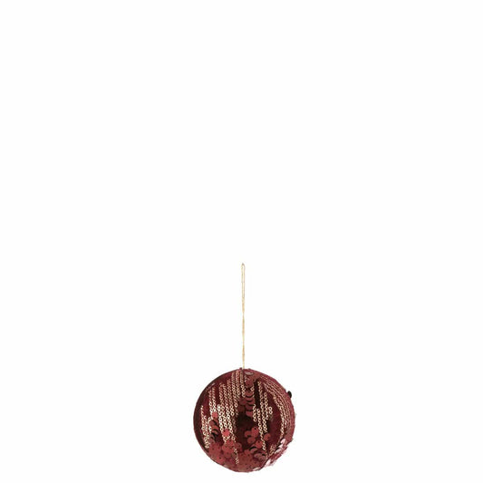 J-Line J-Line Bal Hanger Pailletten Textiel Burgundy Small