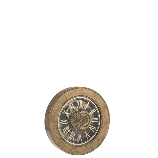 J-Line J-Line Binnenwerk klok - hout - goud - Ø 50 cm