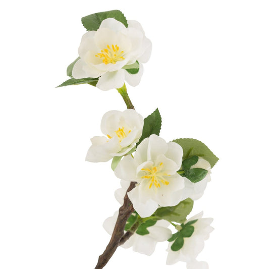 J-Line J-Line bloesemboom - kunststof - wit/bruin - klein