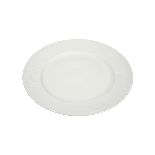 J-Line J-Line Bord Streep Porselein Wit 20X20x2cm