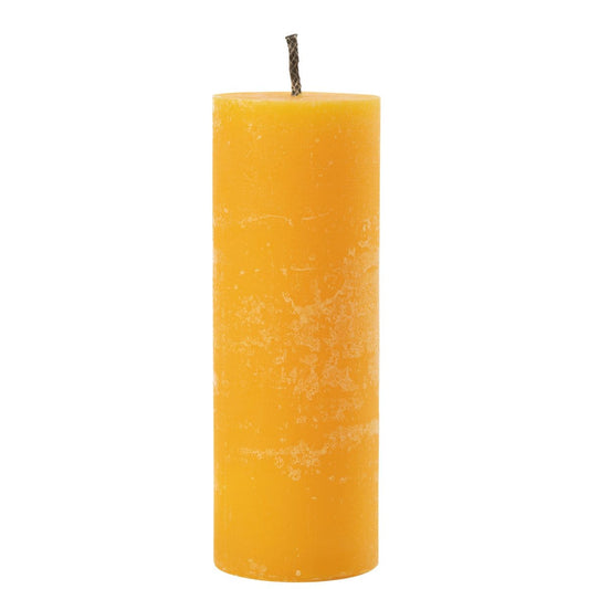 J-Line J-Line Buitenkaars Pilaar Paraffine Geel Extra Large-50Uren