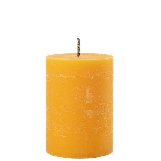 J-Line J-Line Buitenkaars Pilaar Paraffine Geel Medium-95Uren