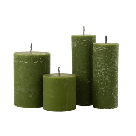 J-Line J-Line Buitenkaars Pilaar Paraffine Groen Extra Large-50Uren