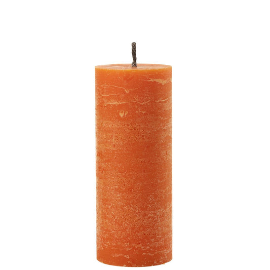 J-Line J-Line Buitenkaars Pilaar Paraffine Oranje Large-45Uren