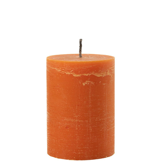 J-Line J-Line Buitenkaars Pilaar Paraffine Oranje Medium-95Uren