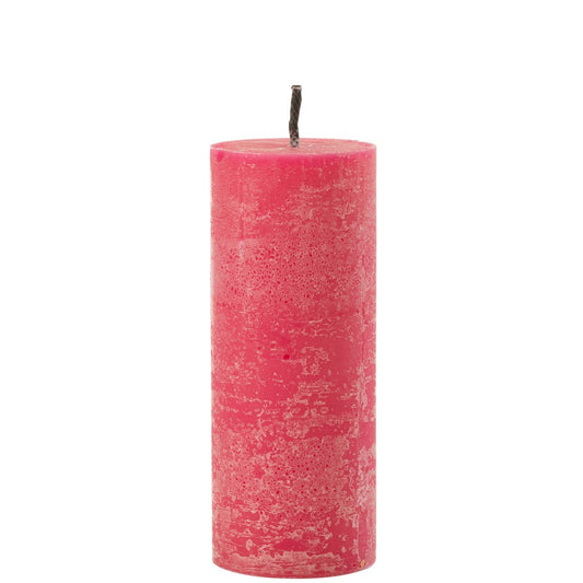 J-Line J-Line Buitenkaars Pilaar Paraffine Roze Large-45Uren