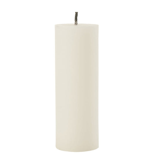 J-Line J-Line Buitenkaars Pilaar Paraffine Wit Extra Large-50Uren