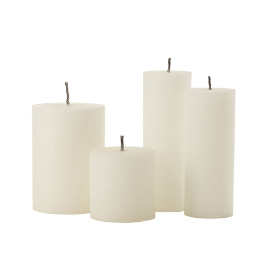 J-Line J-Line Buitenkaars Pilaar Paraffine Wit Extra Large-50Uren