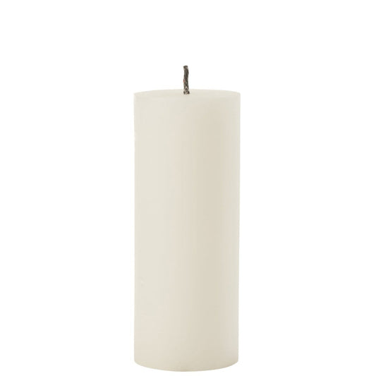 J-Line J-Line Buitenkaars Pilaar Paraffine Wit Large-45Uren