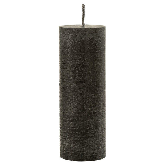 J-Line J-Line Buitenkaars Pilaar Paraffine Zwart Extra Large-50Uren