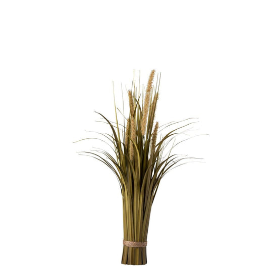 J-Line J-Line Bundel Gras+Staart Plastiek Groen/Beige Small