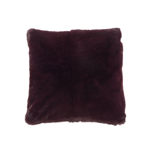 J-Line J-Line Cutie Sierkussen –  Polyester – 45x45 cm – Donkerrood