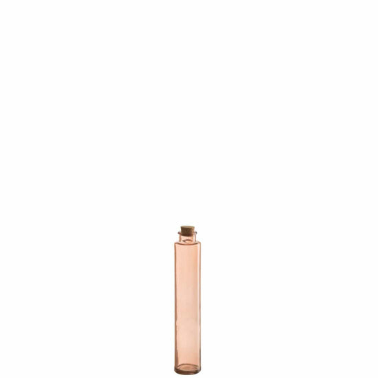 J-Line J-Line Fles Kurk Glas Licht Roze
