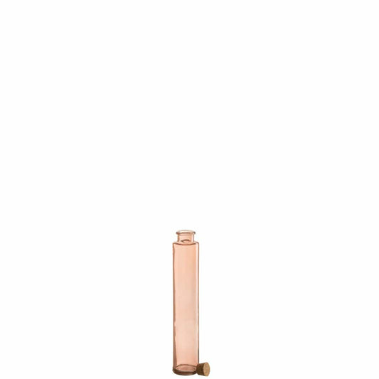 J-Line J-Line Fles Kurk Glas Licht Roze