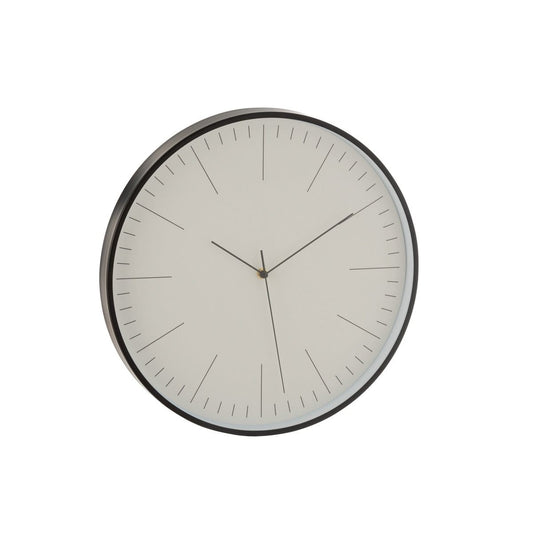 J-Line J-Line Gerbert klok - metaal - zwart - Ø 40 cm