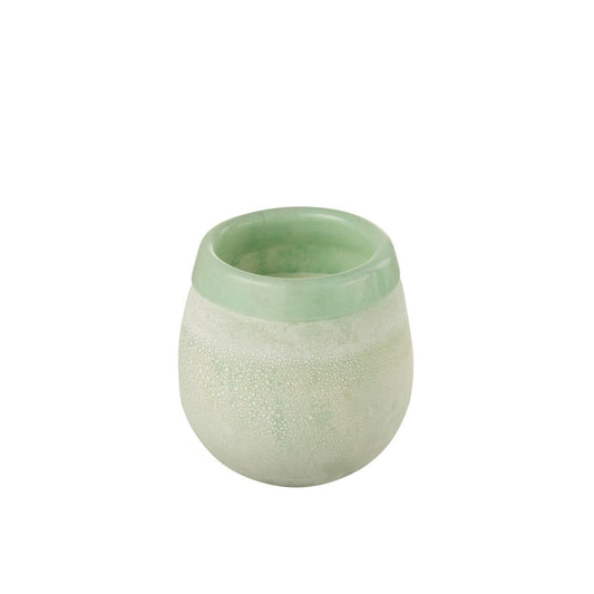J-Line J-Line geurkaars Capri - glas - muntgroen – large - 70U