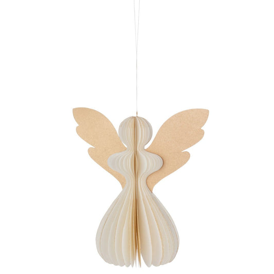 J-Line J-Line Hanger Engel Papier Creme Wit Large