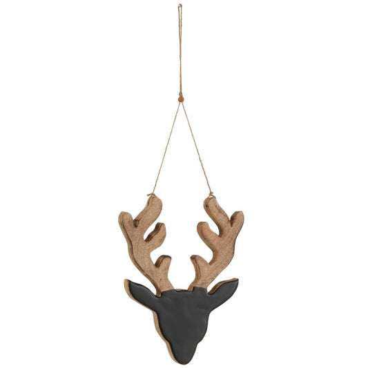 J-Line J-Line Hanger Rendier Hout Zwart Large