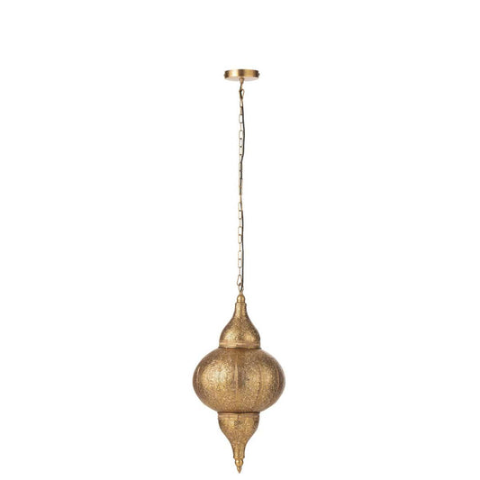 J-Line J-Line hanglamp Boor - metaal - goud - small