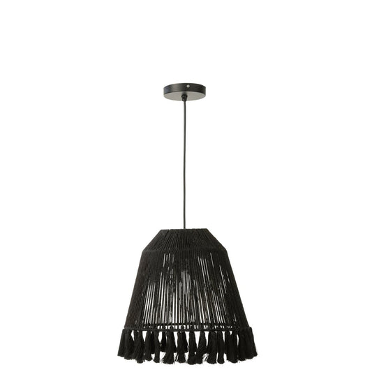 J-Line J-Line hanglamp Celia - jute - zwart - small